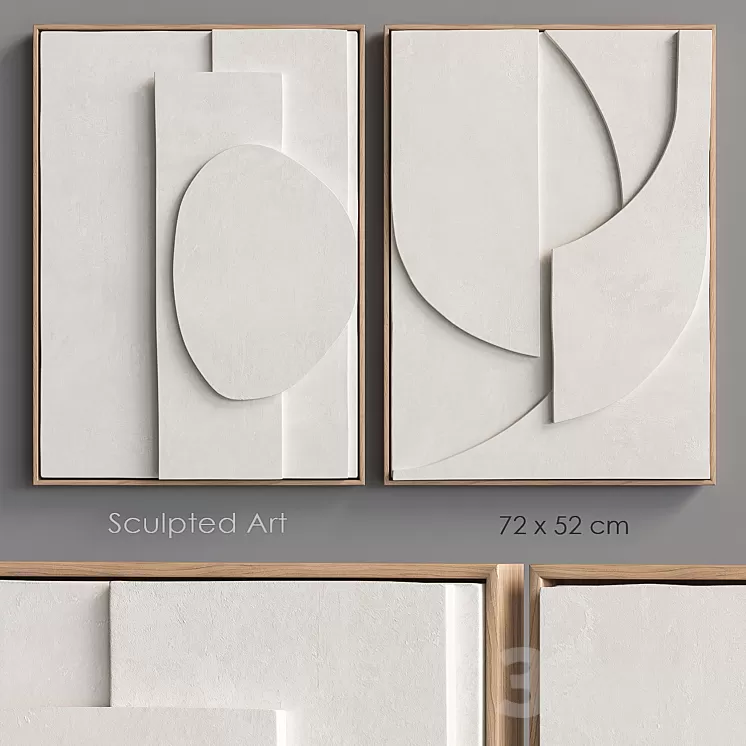 Sculpted Art5 relief 3D Model Free Download