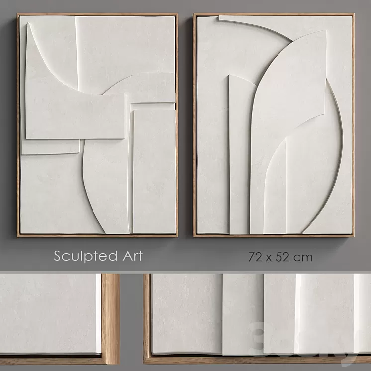 Sculpted Art6 relief 3D Model Free Download