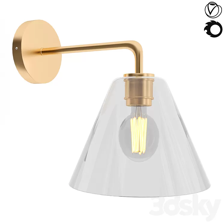 Sculptural Glass Cone 3D Model Free Download