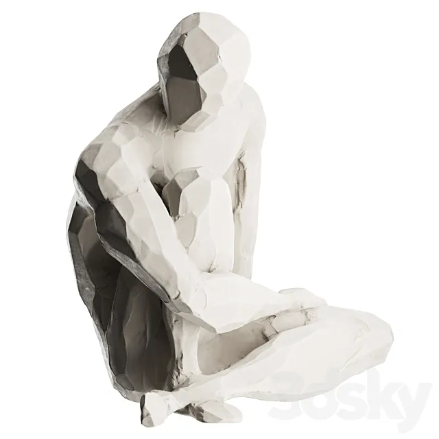 Sculpture Abstract human _ Rory Menage 07 3D Model