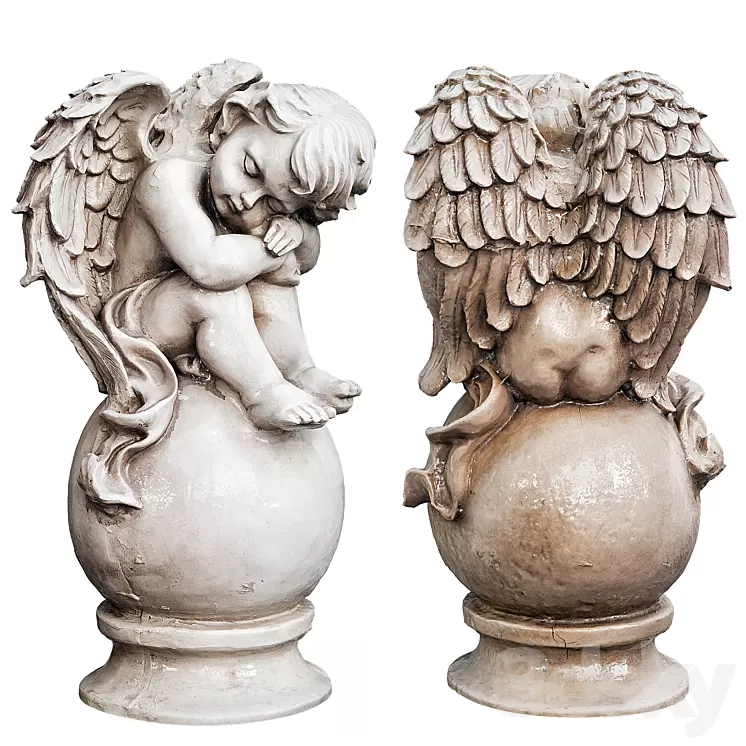 Sculpture Angel 01 3D Model