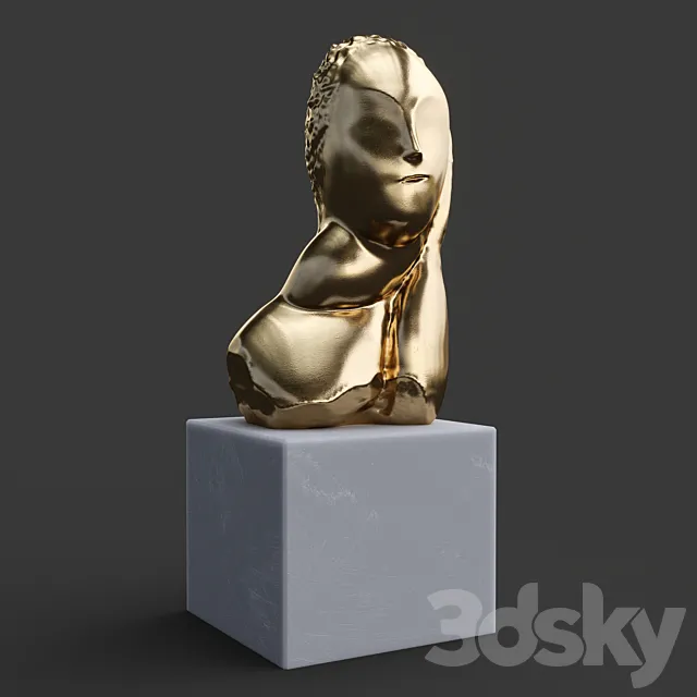 Sculpture Brancusi 3D Model Sculpture Brancusi 3D Model