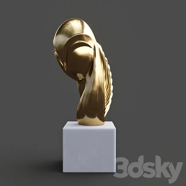 Sculpture Brancusi 3D Model Sculpture Brancusi 3D Model