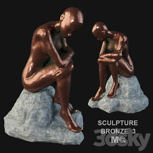 Sculpture bronze 3D Model