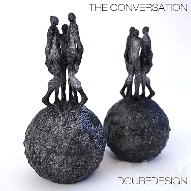 Sculpture DCUBEDESIGN “The Conversation” 3DModel