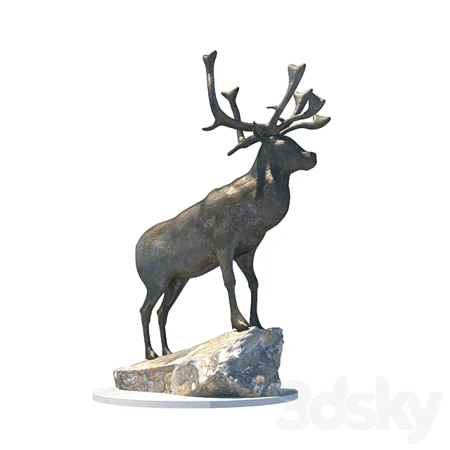 Sculpture  “deer” 3D Model