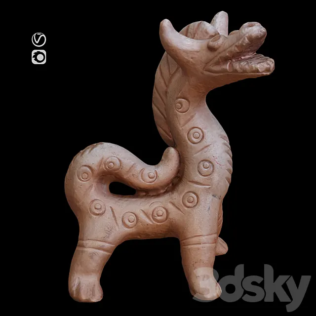 Sculpture Dragon 3D Model Sculpture Dragon 3D Model