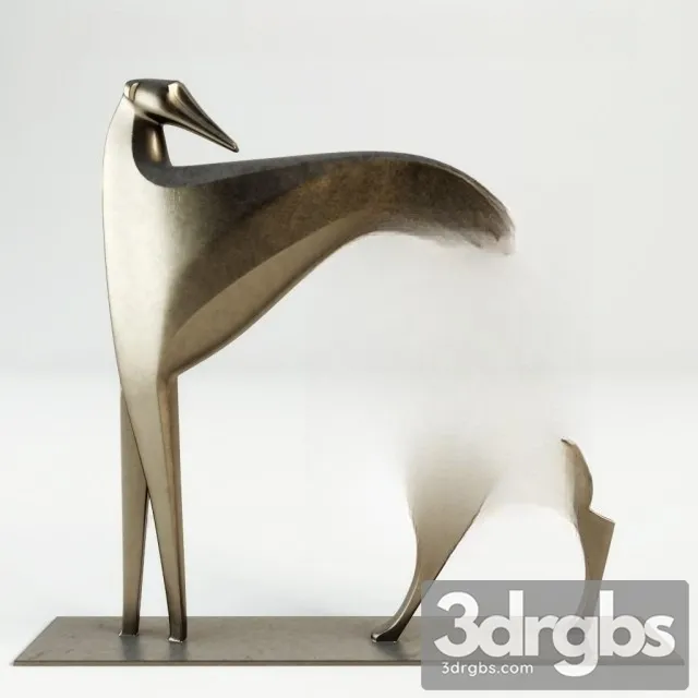 Sculpture Greyhound 3D Model Download