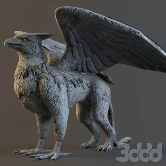 Sculpture Griffin 3D Model