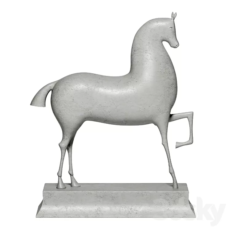Sculpture Horse 3D Model