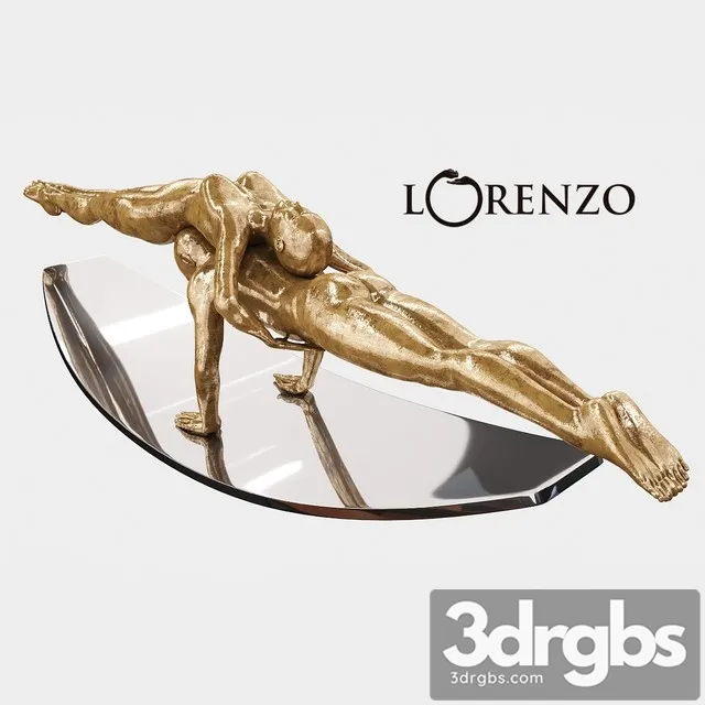 Sculpture Lorenzo Balance Of Love 3D Model Download