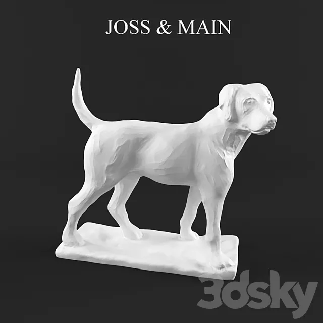Sculpture of a dog from Joss & Main 3D Model