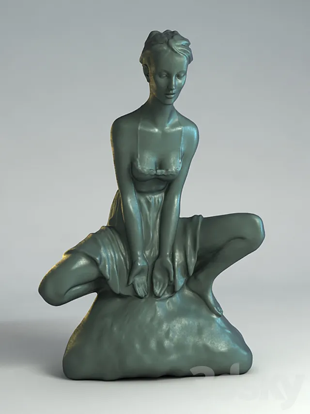 sculpture of a girl (bronze) 3DModel