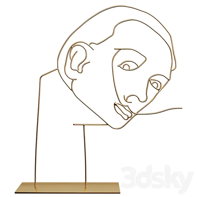 Sculpture Salvadore by Corner Design 3DModel Sculpture Salvadore by Corner Design 3DModel