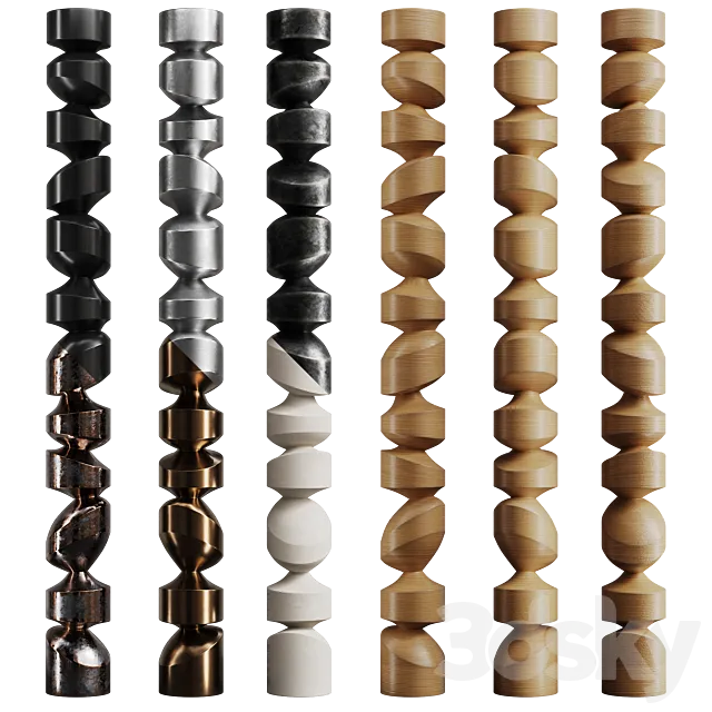 Sculpture Samuel Latour 02 3D Model