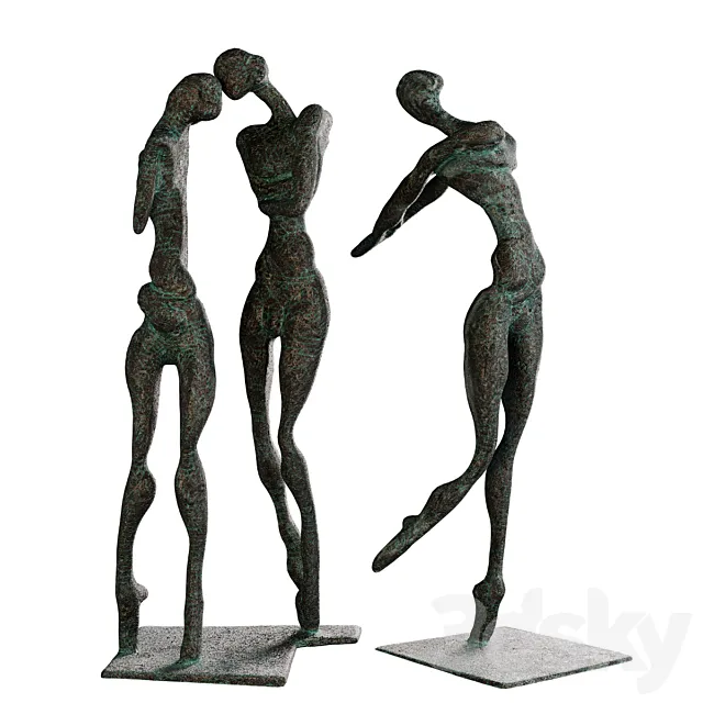 Sculpture “Three Graces” 3D Model