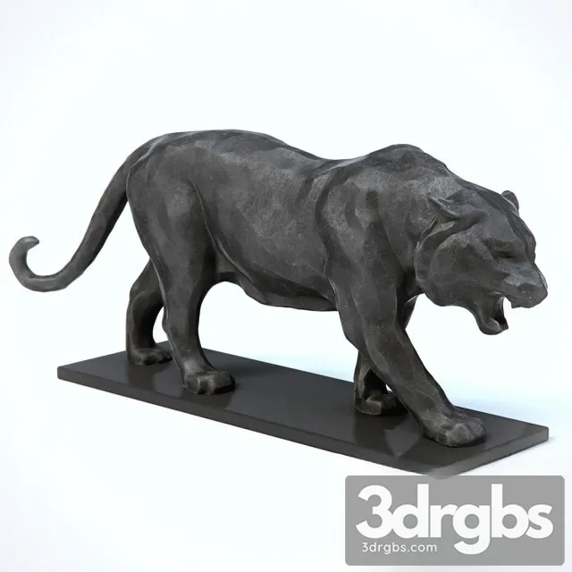 Sculpture Tiger 3D Model Download