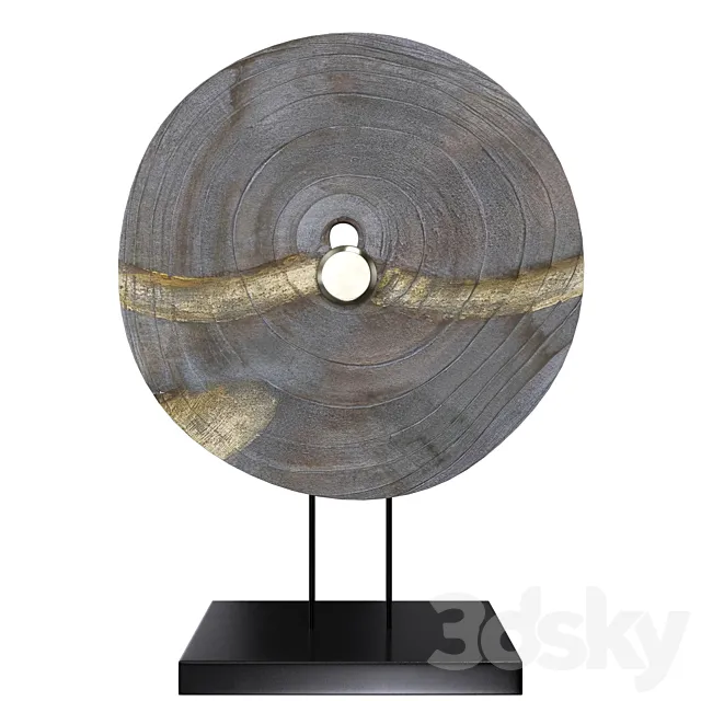 Sculpture Wooden Accent 3D Model Sculpture Wooden Accent 3D Model