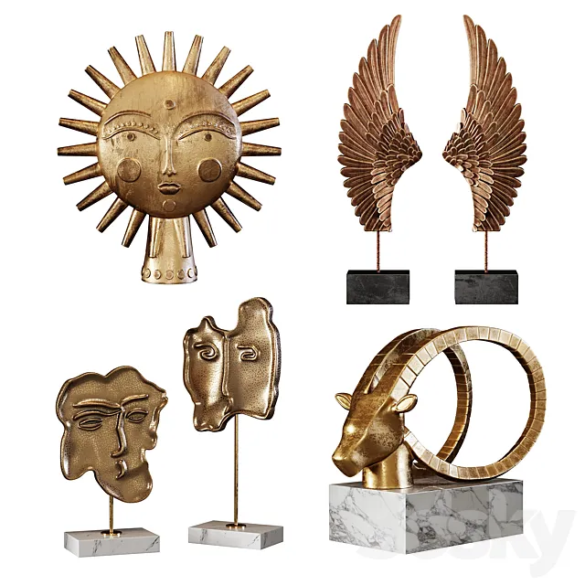 Sculptures 07 3D Model Sculptures 07 3D Model