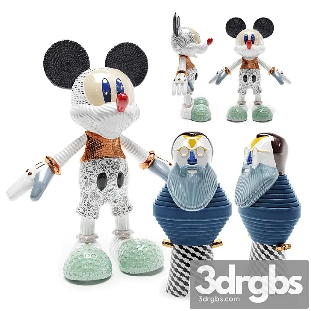 Sculptures bosa mickey forever young 3D Model Download