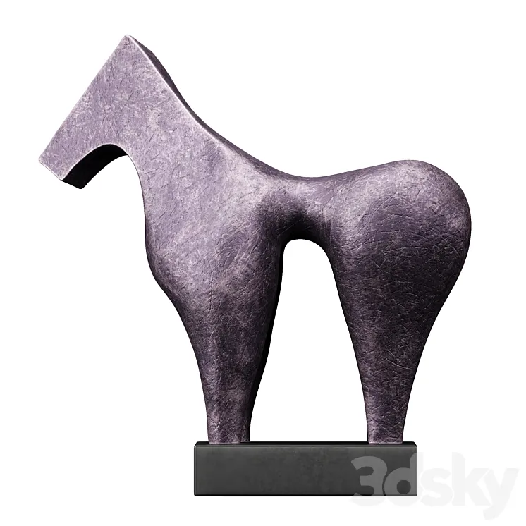Sculptures of Abstraction Large Horse 2013 3D Model Free Download