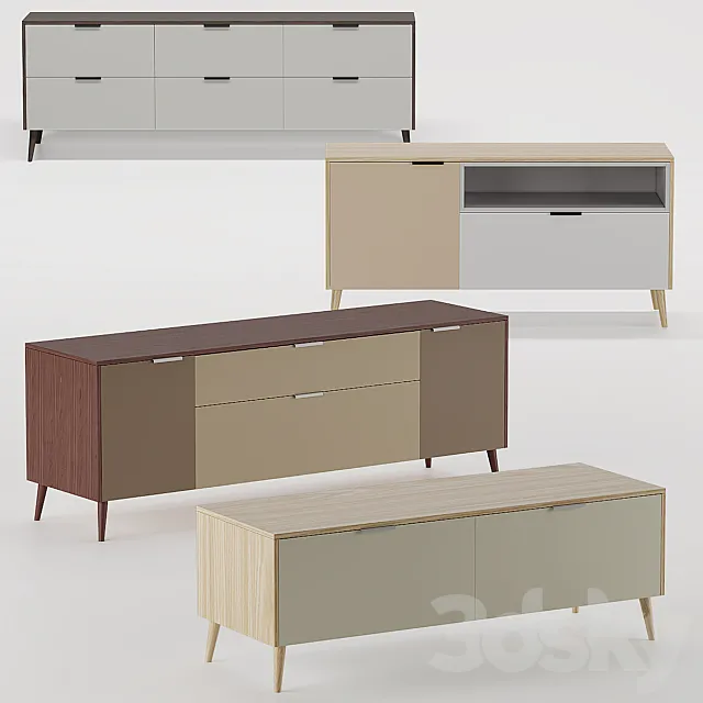 SD TV stand SK Design Olson Wood 1 3DModel SD TV stand SK Design Olson Wood 1 3DModel