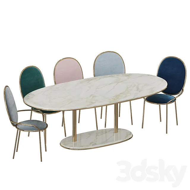 se-collections Stay Dining Table 3DModel