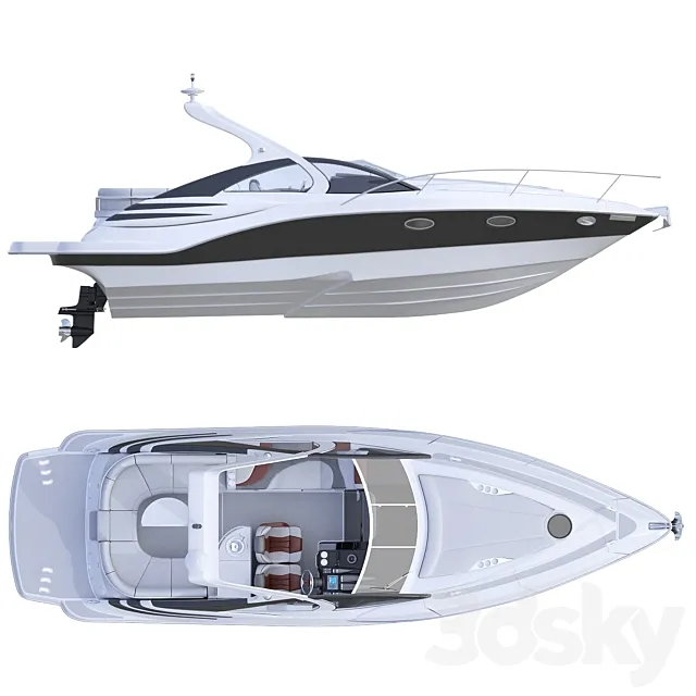 Sea boat 29 ft 3DModel