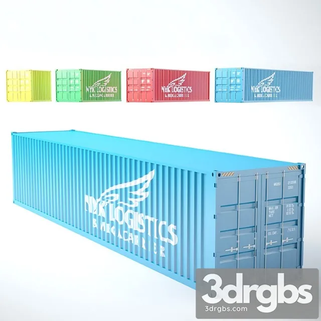 Sea container 3D Model Download