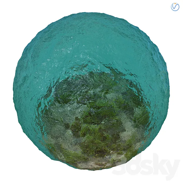 Sea water material 3D Model