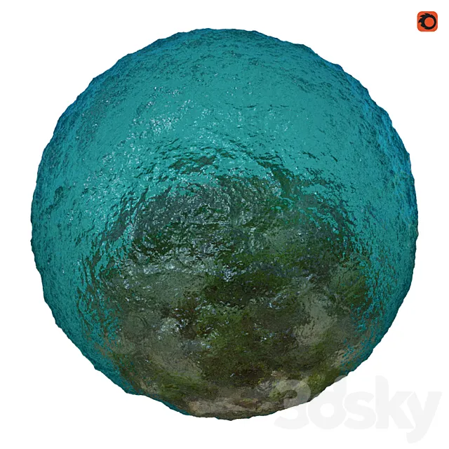 Sea water material 3D Model