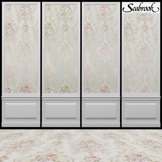 Seabrook Damask Folio-2 3D Model Seabrook Damask Folio-2 3D Model
