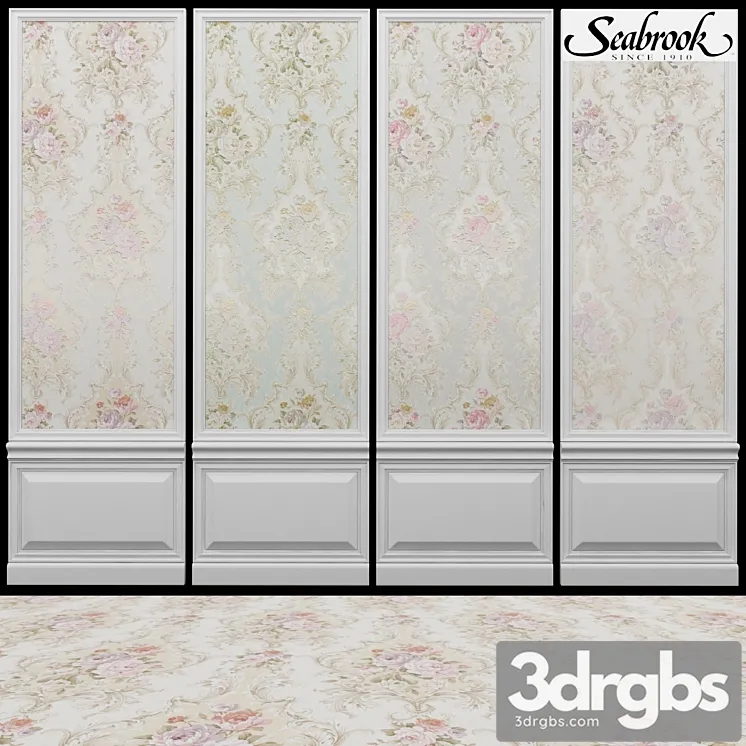 Seabrook damask folio-2 3D Model Download