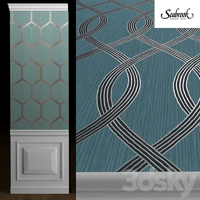 Seabrook Vivant Wallpaper part 2 3DModel Seabrook Vivant Wallpaper part 2 3DModel
