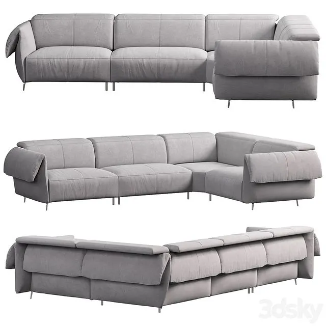 Seagull sofa by Natuzzi italia 3D Model Seagull sofa by Natuzzi italia 3D Model