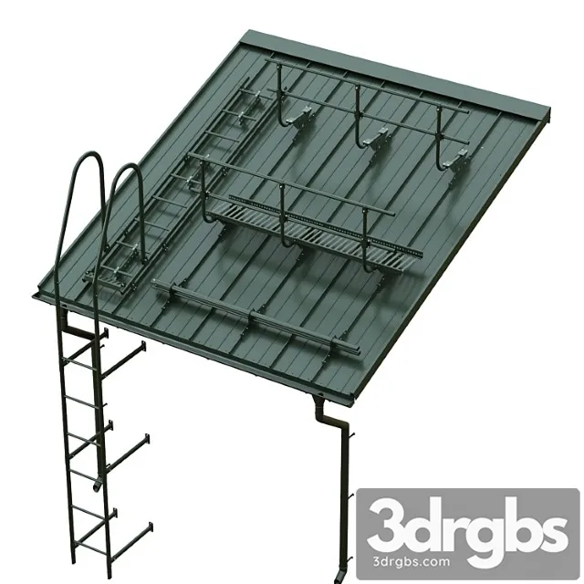 Seam roofing and borge security system 3D Model Download Seam roofing and borge security system 3D Model Download