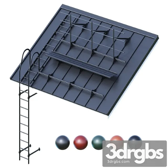 Seam roofing and security system grand line 3D Model Download Seam roofing and security system grand line 3D Model Download