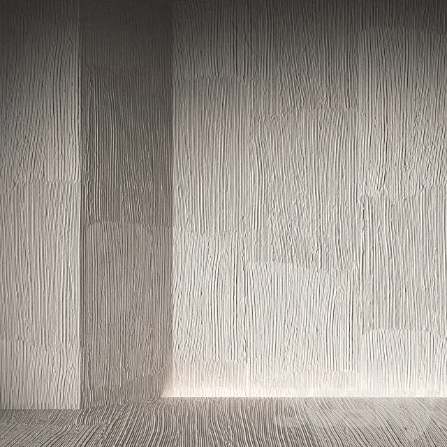 Seamless 8k Decorative plaster material. Rough wall finishing. 3D Model