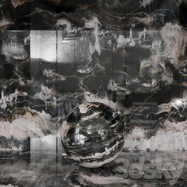 Seamless Confusion Dark Marble Material Free Download