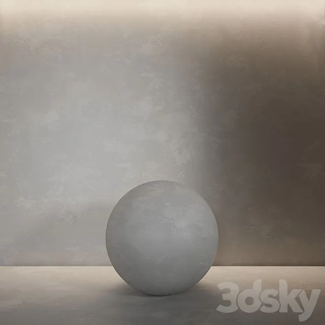 Seamless decorative plaster material 11 3D Model