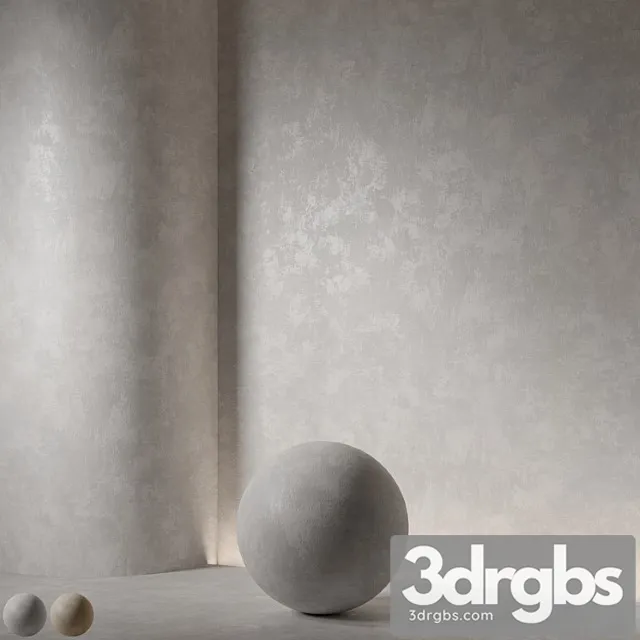 Seamless Material Decorative Plaster 61 3D Model Download