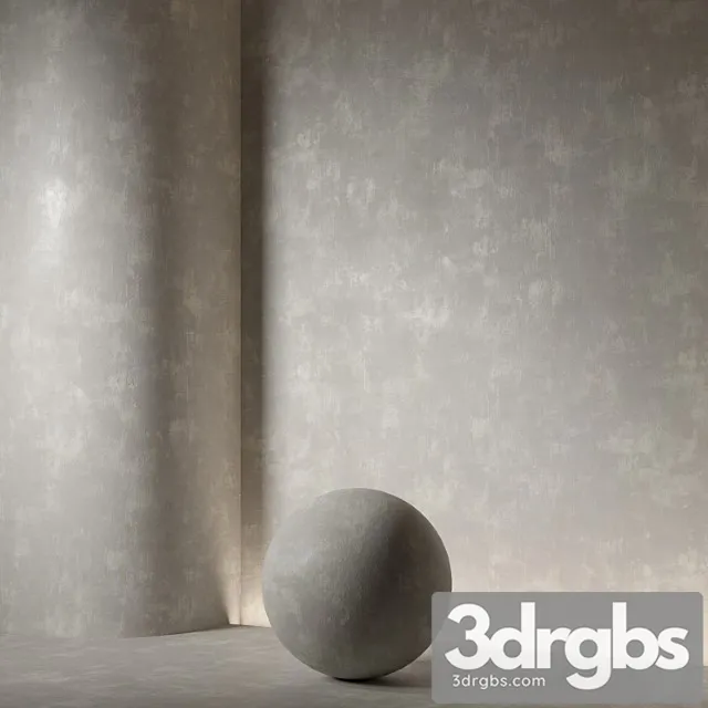 Seamless Material Decorative Plaster 64 3D Model Download