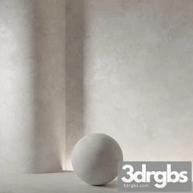 Seamless Material Decorative Plaster 97 3D Model Download