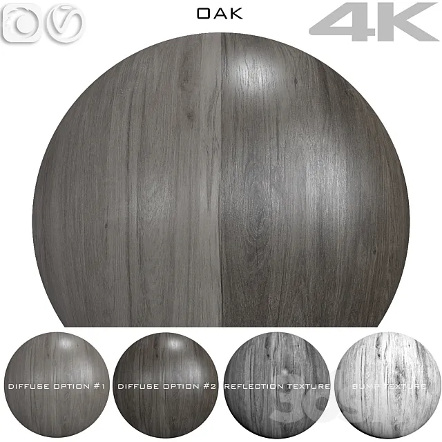 Seamless texture – Oak 6 3D Model