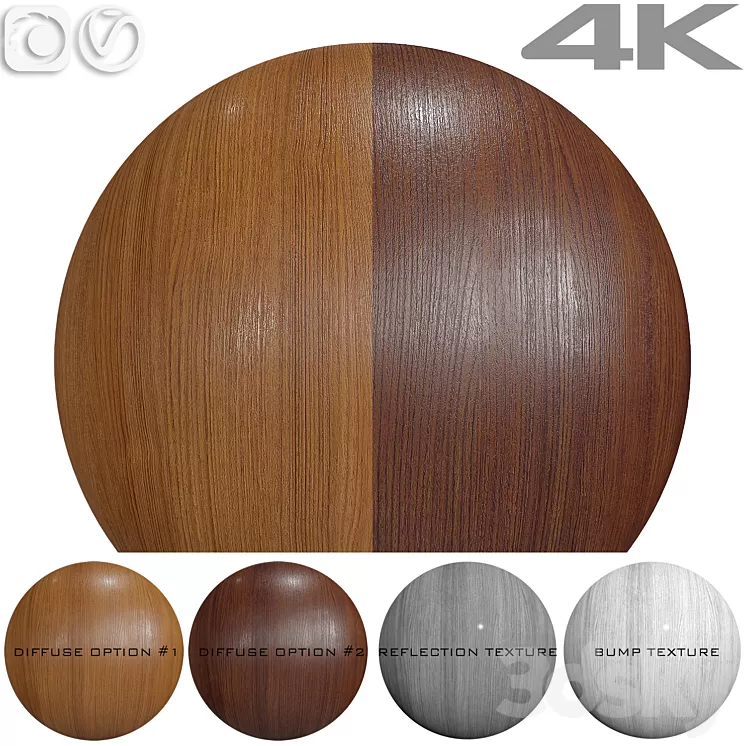 Seamless texture – Teak 3D Model