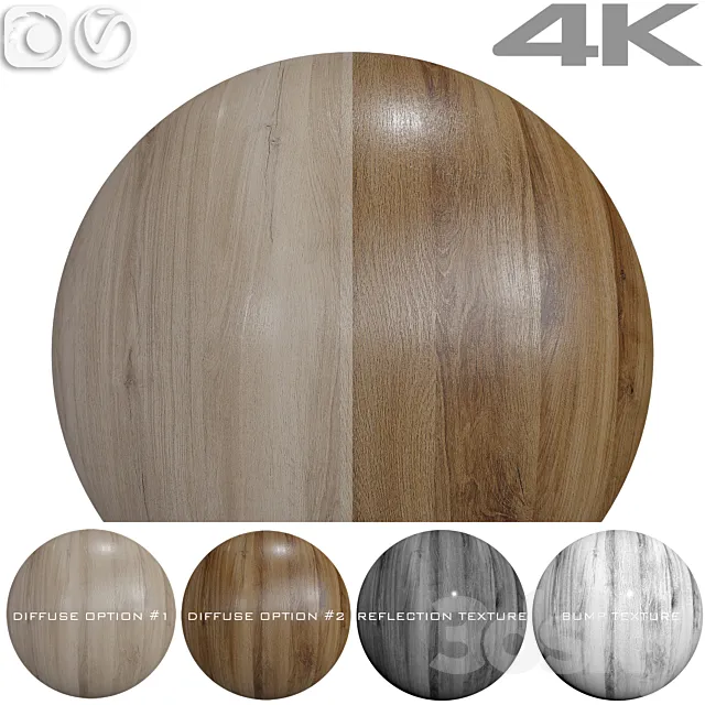 Seamless textures – OAK 3D Model