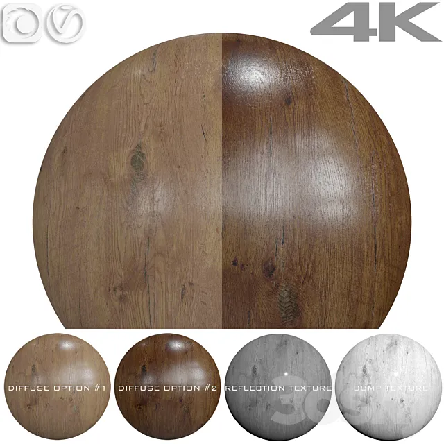 Seamless textures – OAK 3D Model
