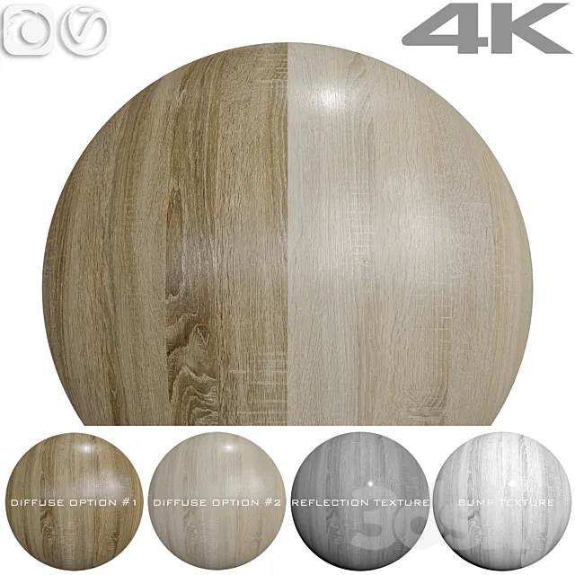 Seamless textures – OAK 3D Model