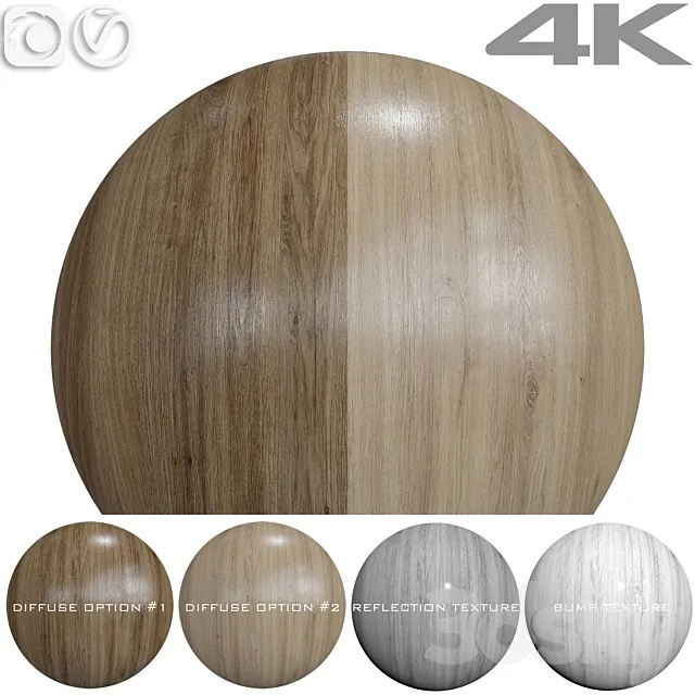 Seamless textures – OAK 3D Model