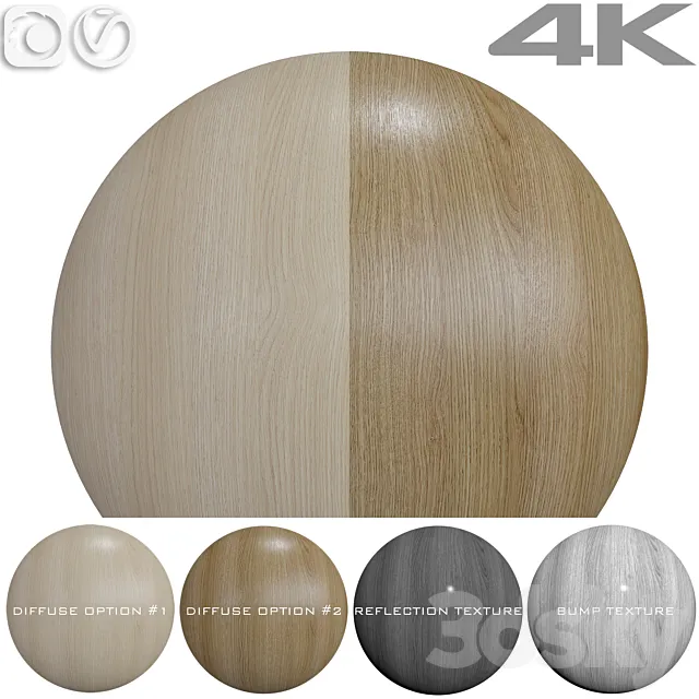 Seamless textures – OAK 3D Model